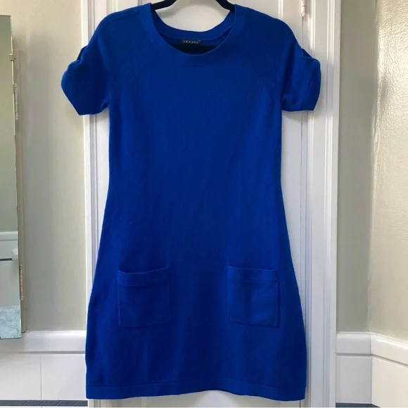 Theory | Dresses | Theory Candace Cobalt Blue Cashmere Dress | Poshmark